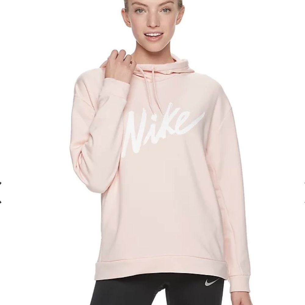 Nike Women's Nike Therma Fleece light pink Training Hoodie, Size S